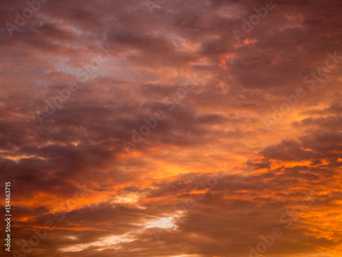 Golden Yellow Mixed with Gray Clouds