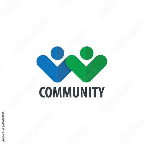 Abstract People Design Logo for Company or Brand Identity