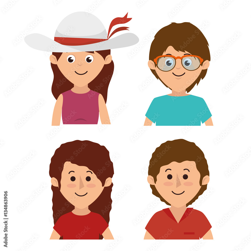 cute family members group vector illustration design cute family members group vector illustration design