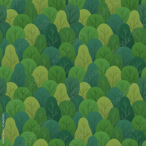 Seamless forest pattern