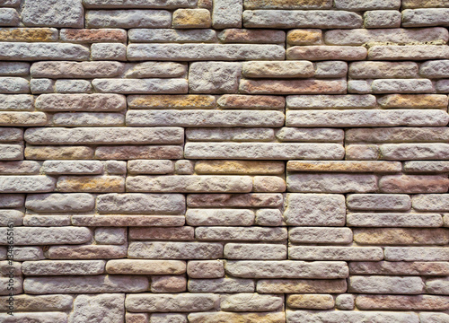 Pattern of decorative stone wall texture