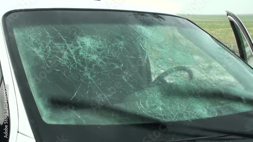 Hail Damaged Windshield