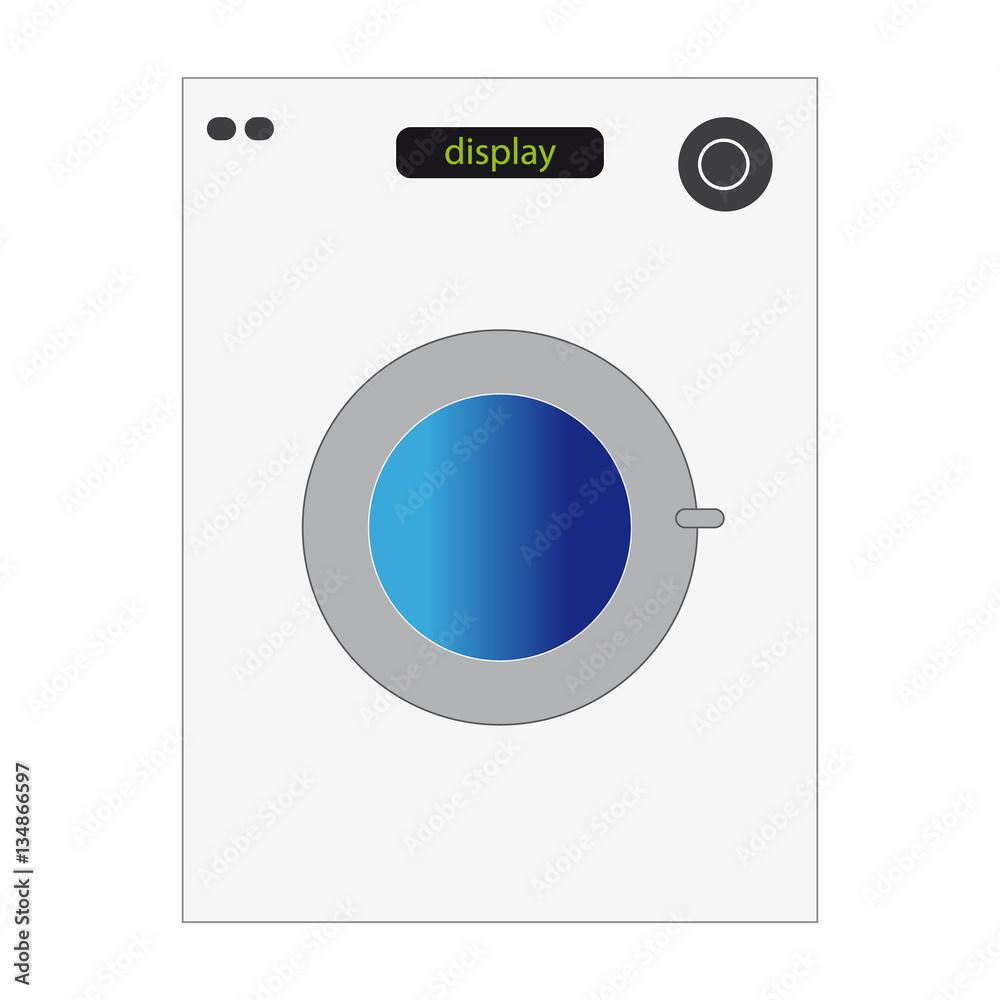 Washing machine on white background Washing machine on white background