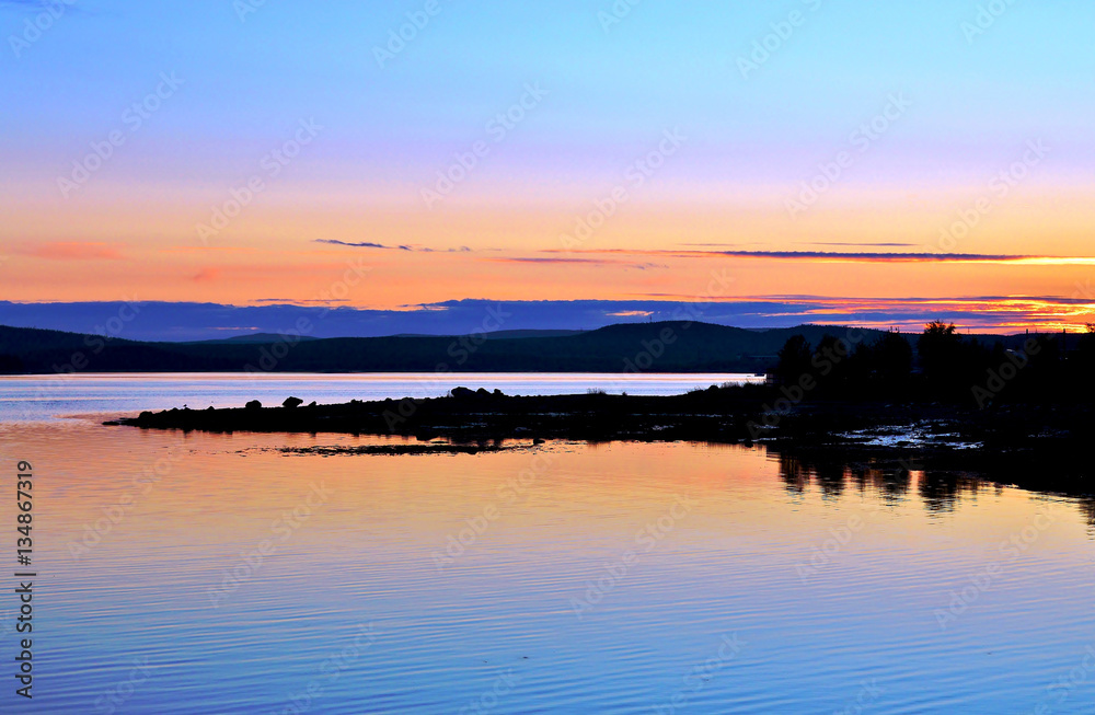 Fototapeta premium Белое море.Белая ночь.