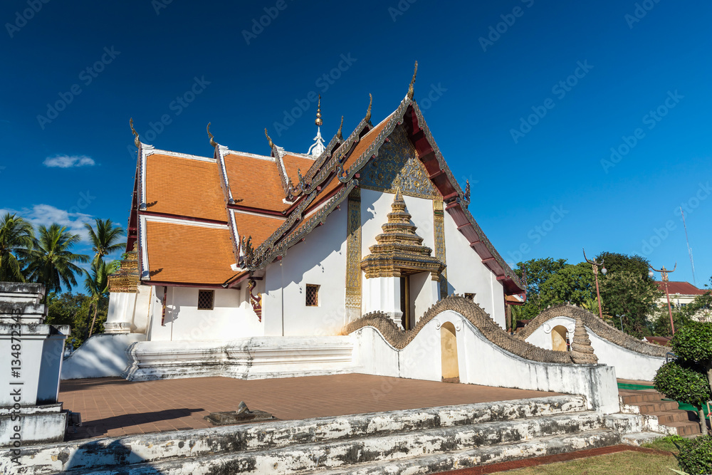 Ancient thai temple. Phumin temple, Nan province, Thailand.