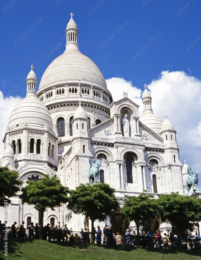 Frankreich, Paris, Montmartre, Sacre Coeur Basilica, erbaut 1910