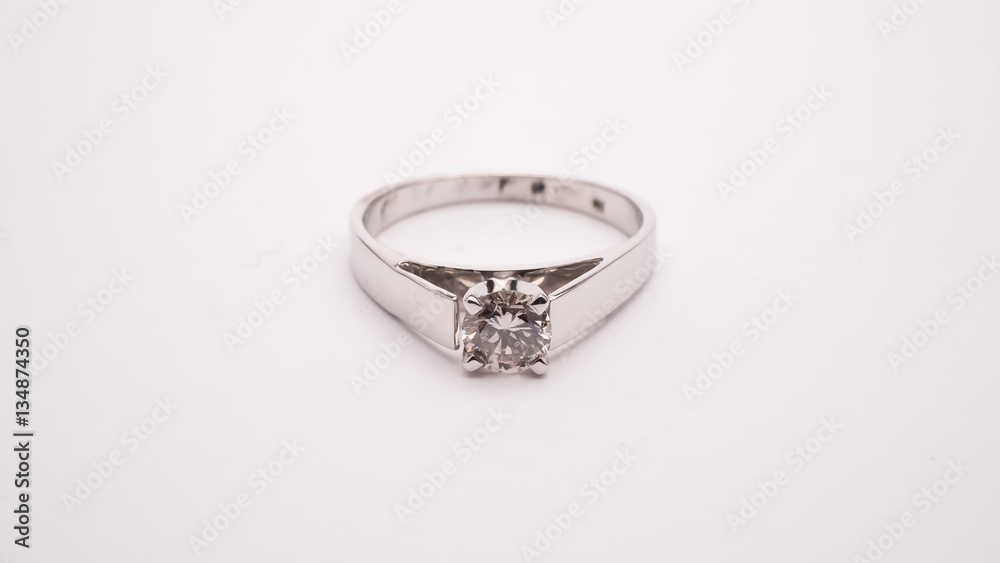 Diamond Engagement Ring Macro Lens Shot Diamond Engagement Ring Macro Lens Shot