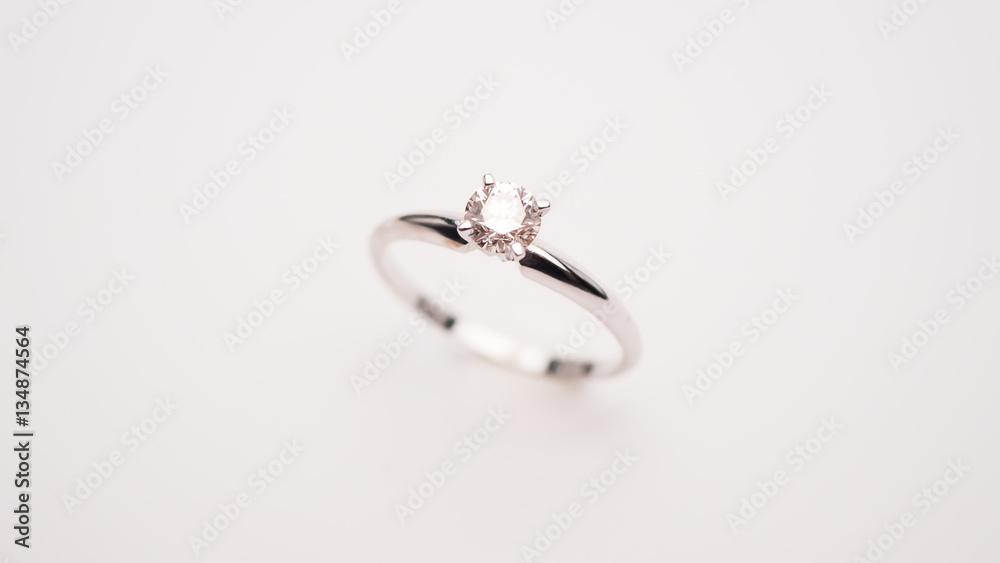 Diamond Engagement Ring Macro Lens Shot Diamond Engagement Ring Macro Lens Shot