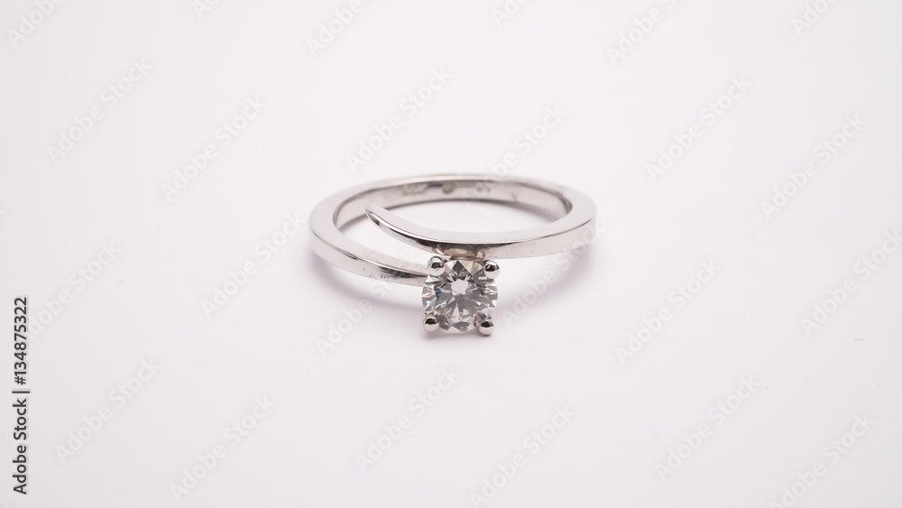 Diamond Engagement Ring Macro Lens Shot Diamond Engagement Ring Macro Lens Shot
