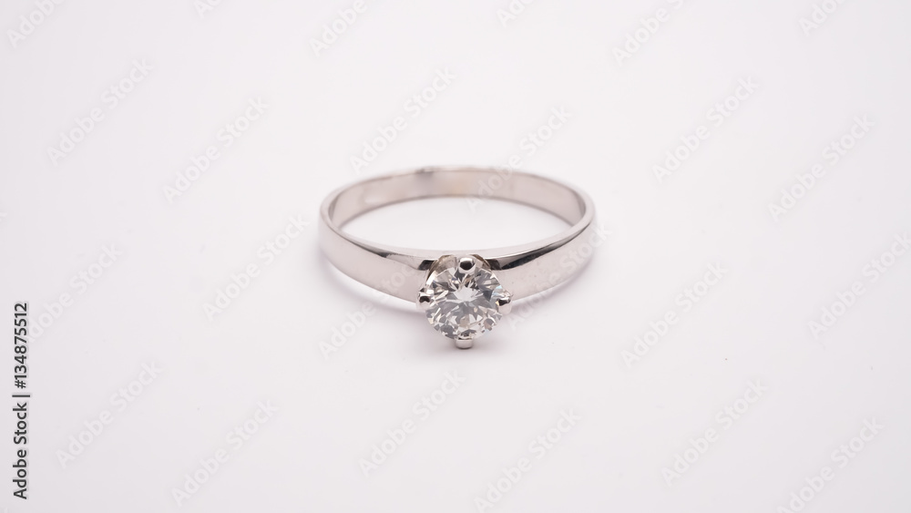 Diamond Engagement Ring Macro Lens Shot Diamond Engagement Ring Macro Lens Shot