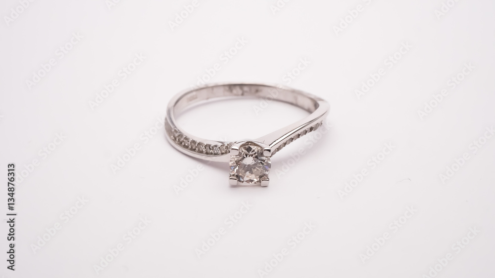 Diamond Engagement Ring Macro Lens Shot Diamond Engagement Ring Macro Lens Shot