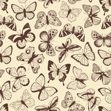 Butterflies seamless pattern