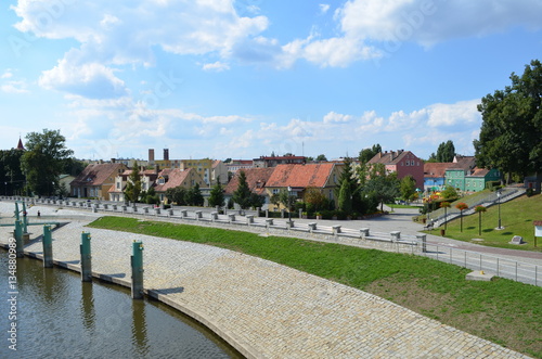 Obraz na płótnie Nowa Sól latem/Nowa Sol in summer, Lubusz Land, Poland w salonie