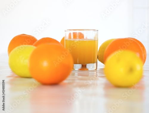 oranges, lemons and juice