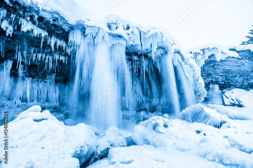 Frozen waterfall Jagala, Estonia