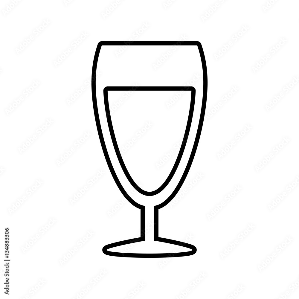glass cup champagne drink celebration outline vector illustration eps 10 glass cup champagne drink celebration outline vector illustration eps 10