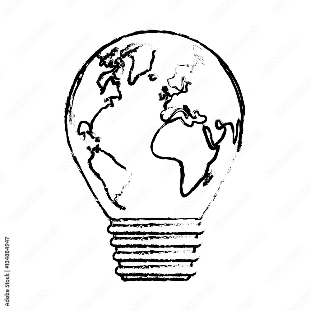 lightbulb energy eco friendly related icons image vector illustration design 