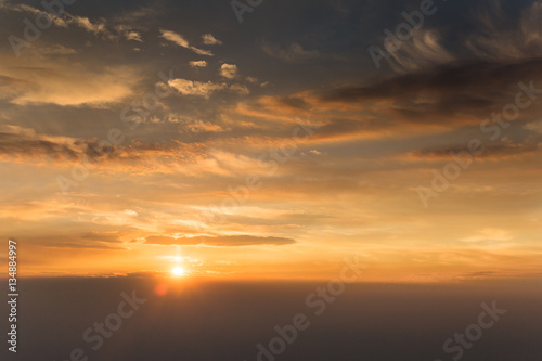 Early morning sunrise on the ridges of Mount Whitney in the California mountains