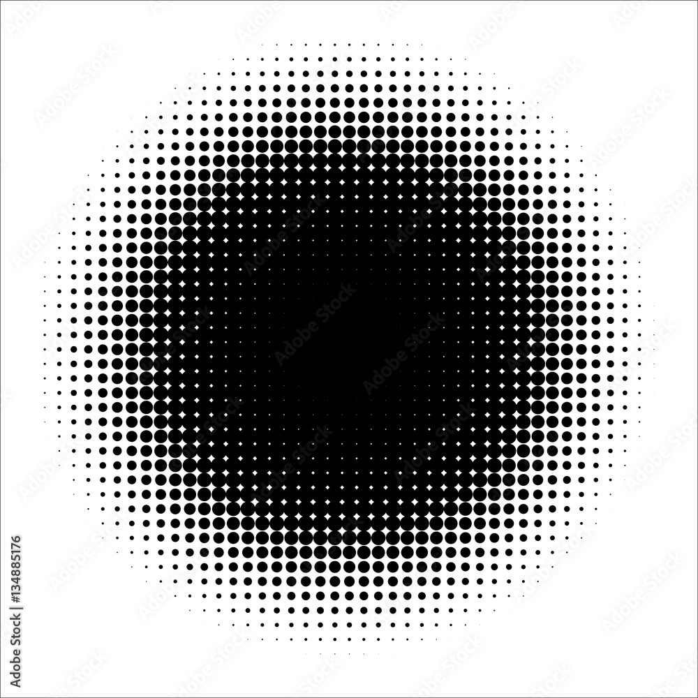 Vector retro style dotwork background. Abstract dotted stippling engraving texture