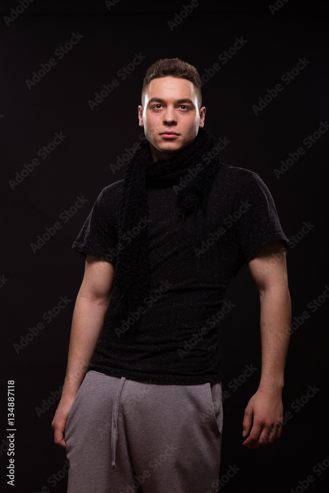 young man handsome looking tired young man handsome looking tired