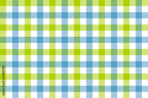 Green blue check fabric texture background seamless pattern
