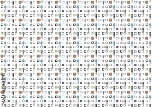 Muster mit quadratischen Elementen