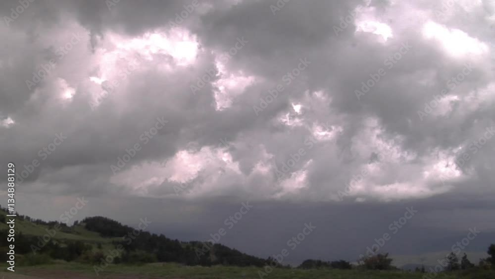Desert Lightning and Rain in New Mexico