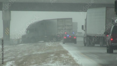 Icy Road Causes Accident