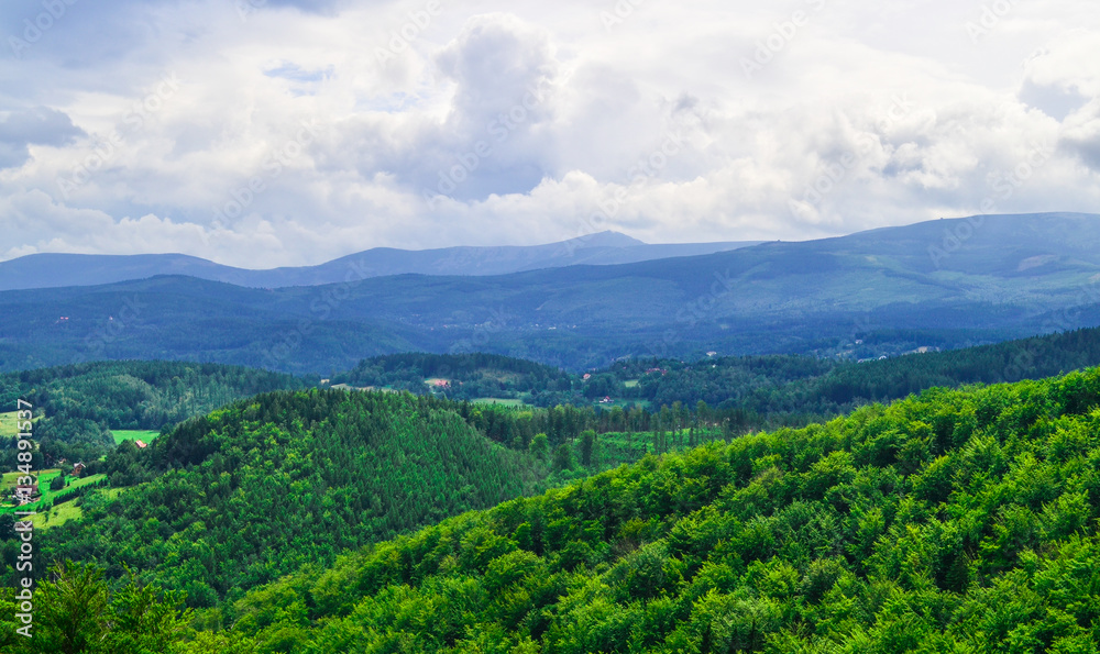 Fototapeta premium Krajobraz górki