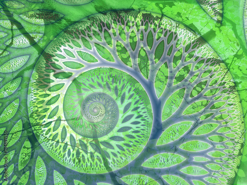 "Greenfinity" tree fractal