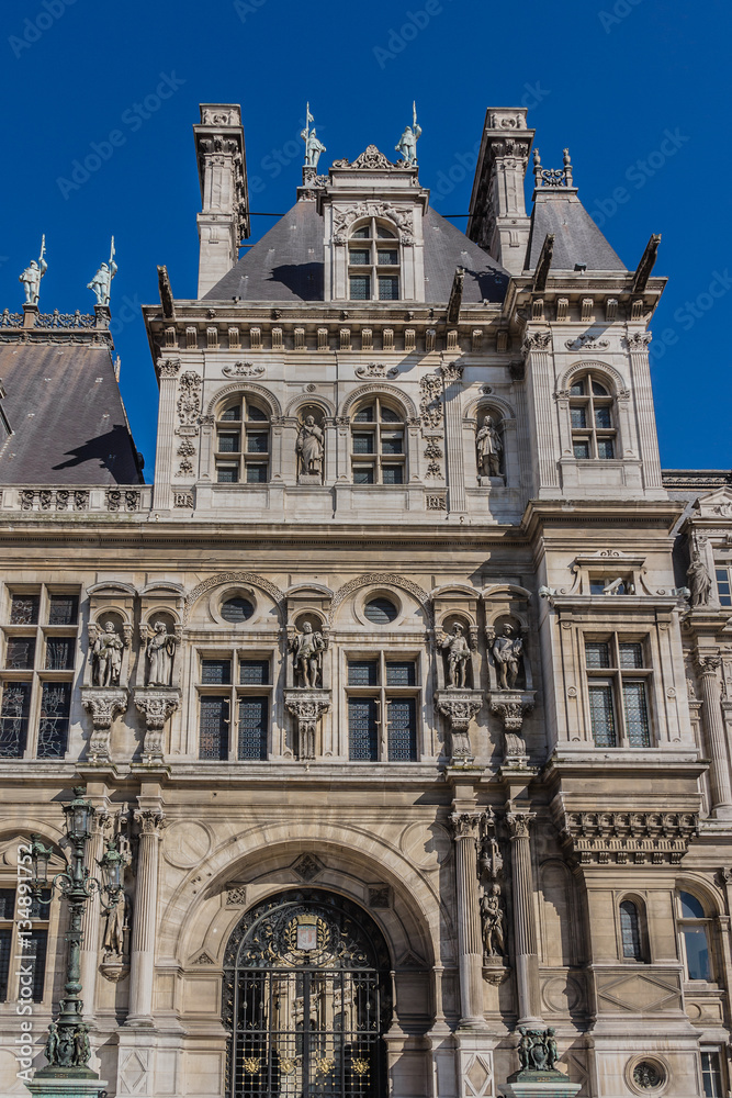 Hotel-de-Ville (City Hall). Paris, France.