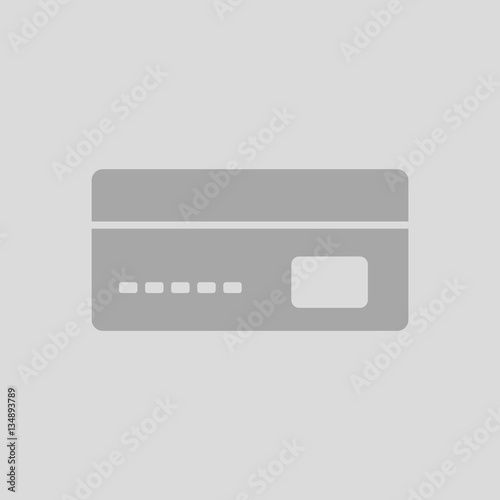 Vector illustration in flat design of credit card