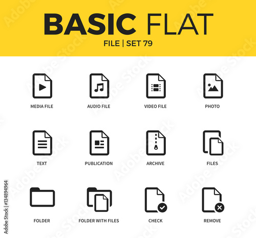Basic set of file icons