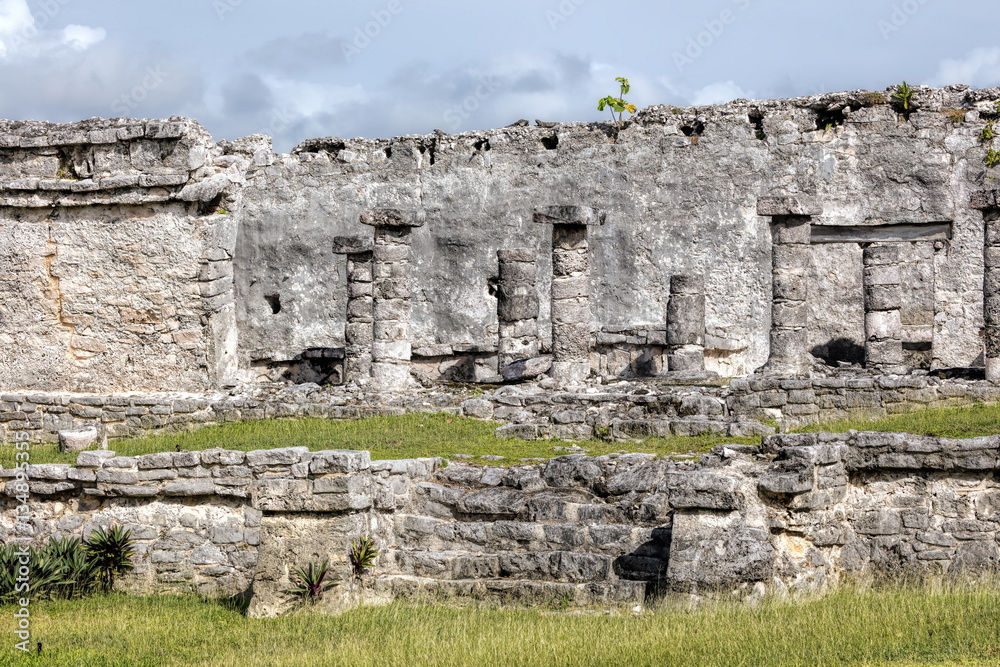 House of the Columns in Tulum, Quintana Roo, Mexico
