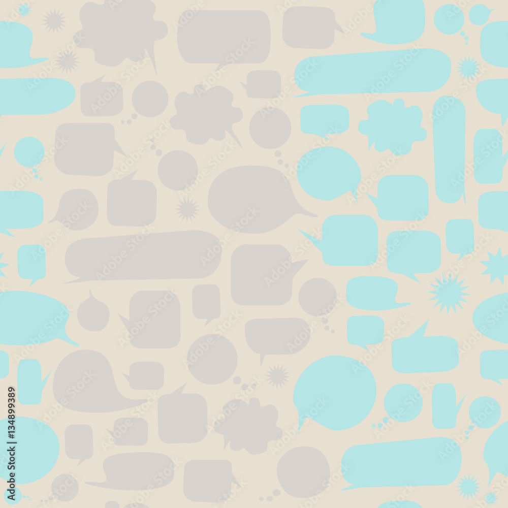 Seamless speech bubble background with text space. Vector Seamless speech bubble background with text space. Vector
