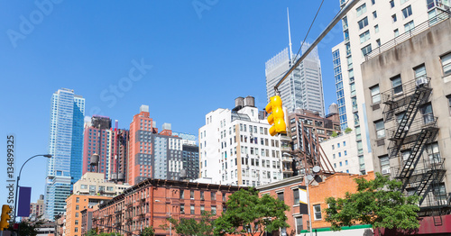 Urban quarter with different buildings