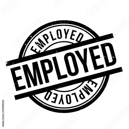 Employed rubber stamp