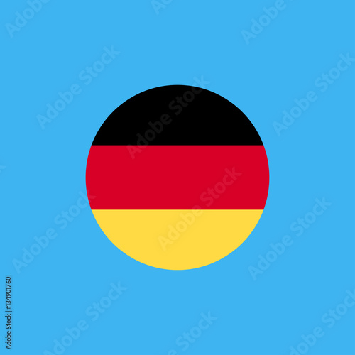 Germany flag con. flat design