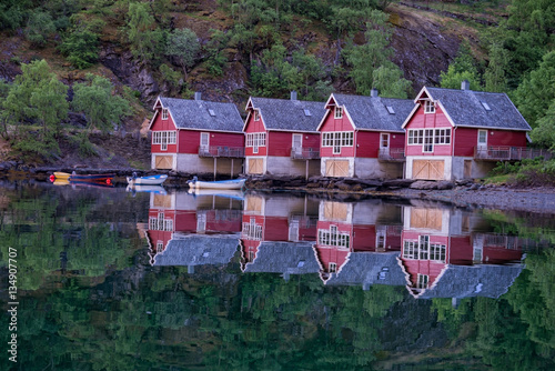 Aurland fjord in Norway