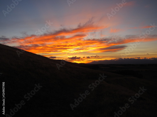 sunset in Martinborough  NZ