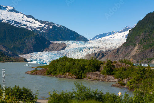 Mendenhall Glacier during summer