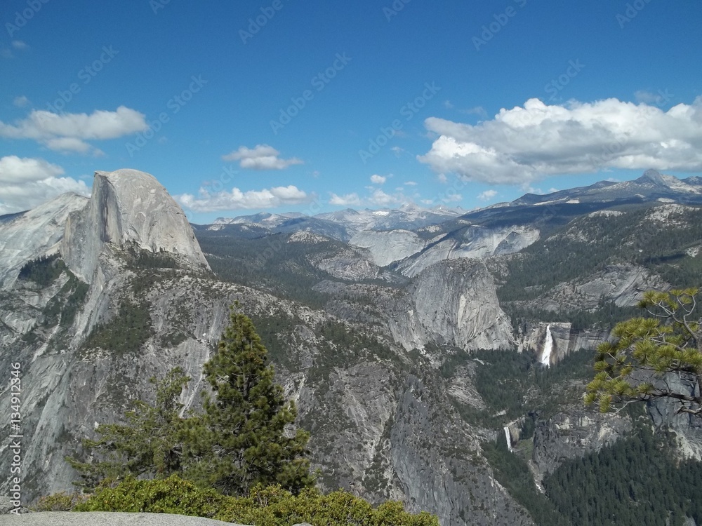 Yosemite Scenic Views and Waterfall