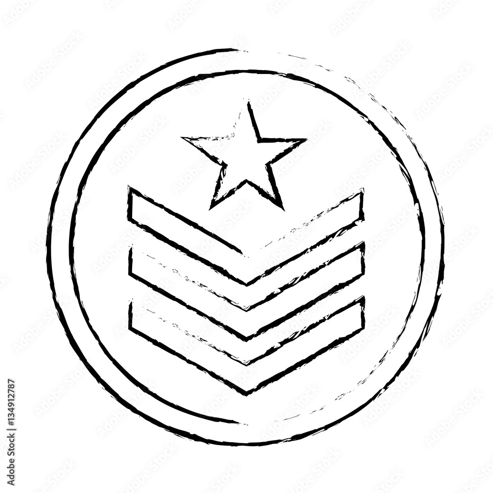 Military silhouette emblem icon image, vector illustration design Military silhouette emblem icon image, vector illustration design