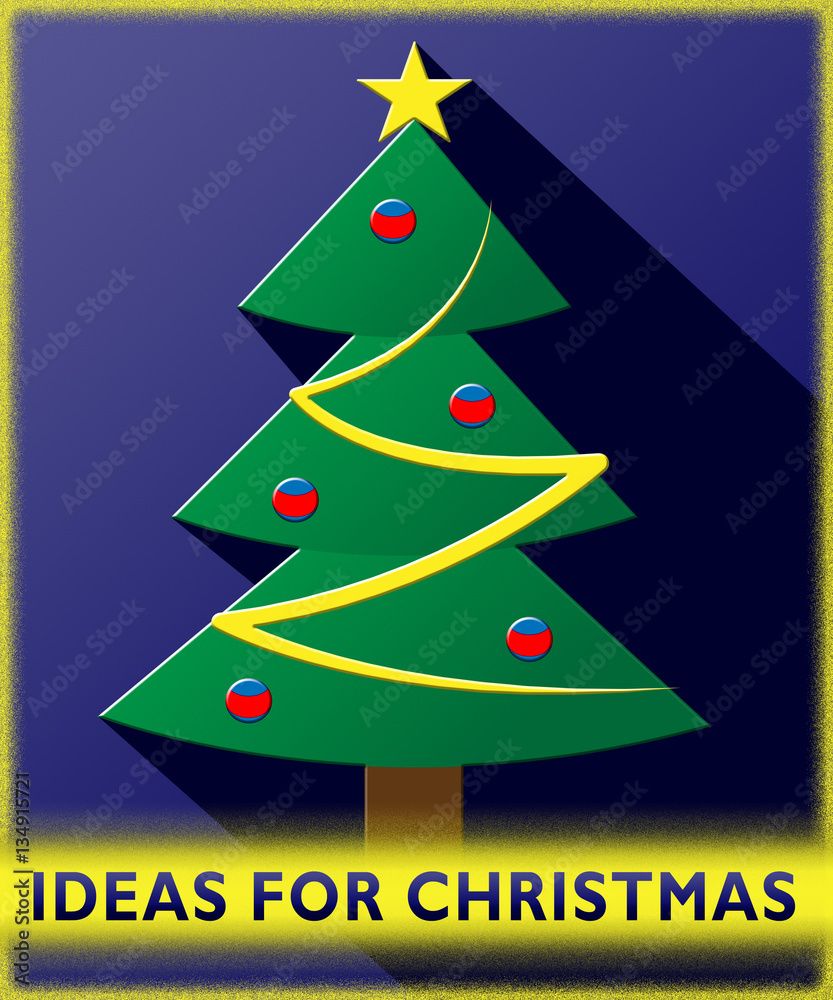 Ideas For Christmas Shows Xmas Plan 3d Illustration