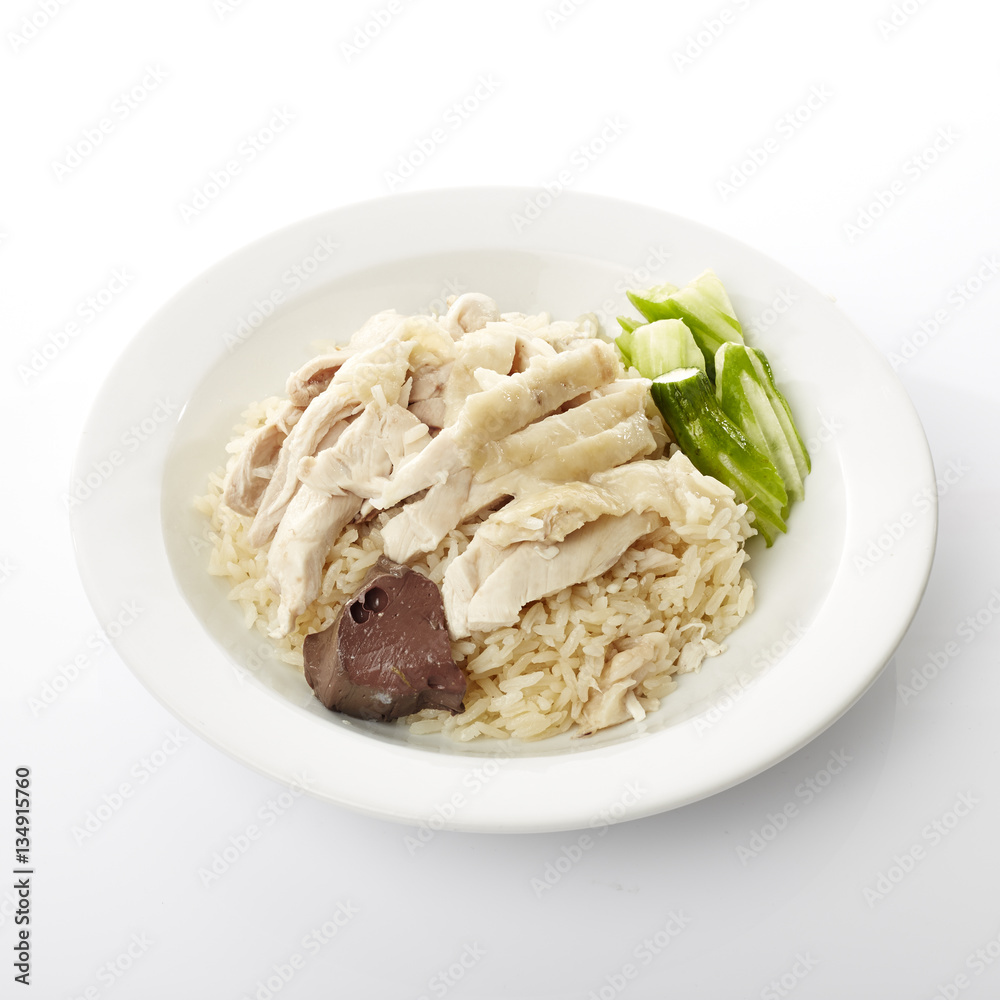 Steam Chicken with Rice