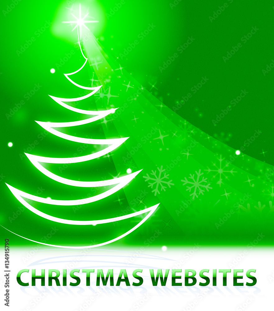 Christmas sites Shows Xmas Sites 3d Illustration StockIllustration