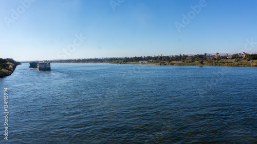 Egypt Nile cruise, a nice view from the boat to shore © Максим Борисов