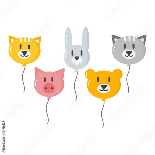 Balloons vector set.