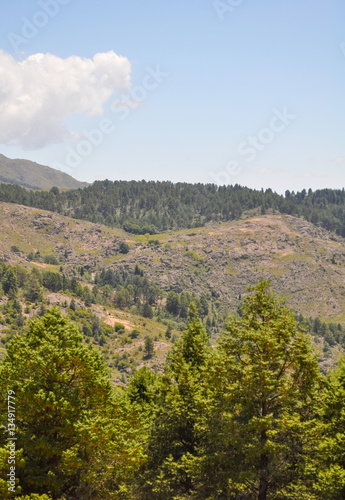 Hills Landscape in Villa General Belgrano, Cordoba, Argentina