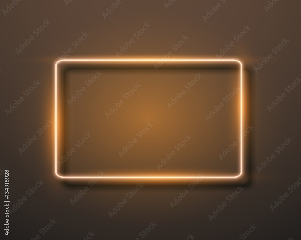 Illustration of Vector Neon Frame Icon. Glowing Neon Sign Template. Realistic Vintage Bar Advertising Frame Illustration of Vector Neon Frame Icon. Glowing Neon Sign Template. Realistic Vintage Bar Advertising Frame